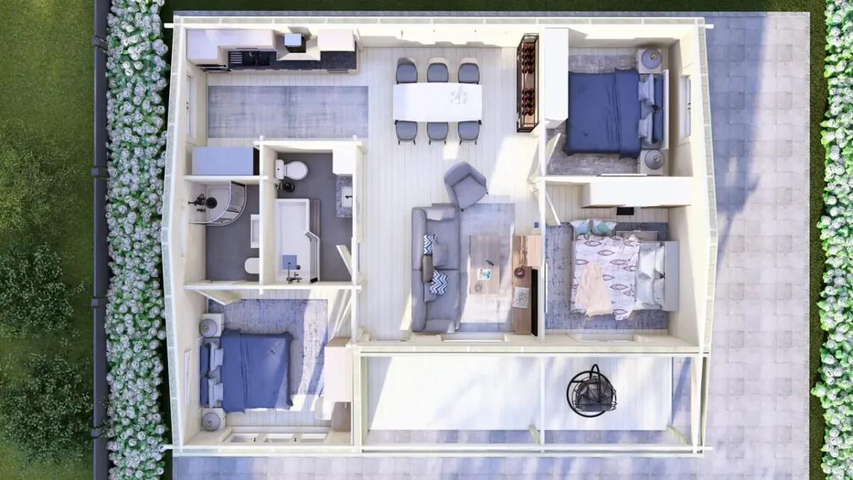 Three Bedroom L Log Cabin photo 2