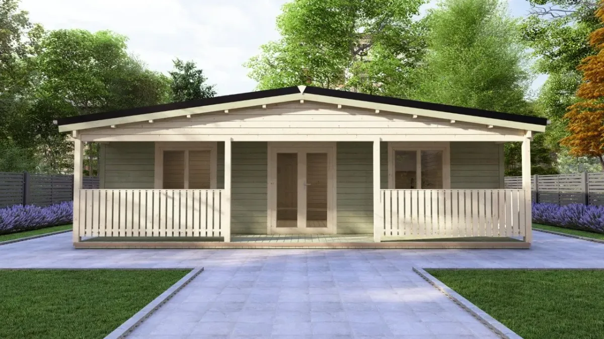 Two Bed C Log Cabin 9.0m x 7.4m photo 5