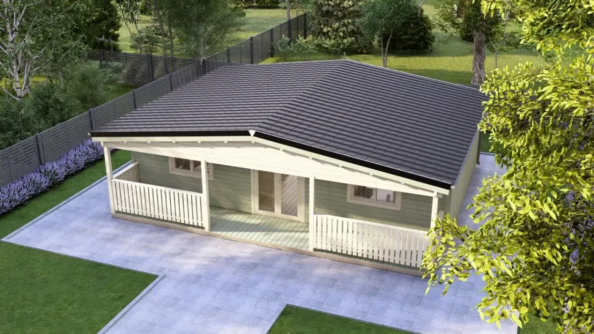 Two Bed C Log Cabin 9.0m x 7.4m photo 6