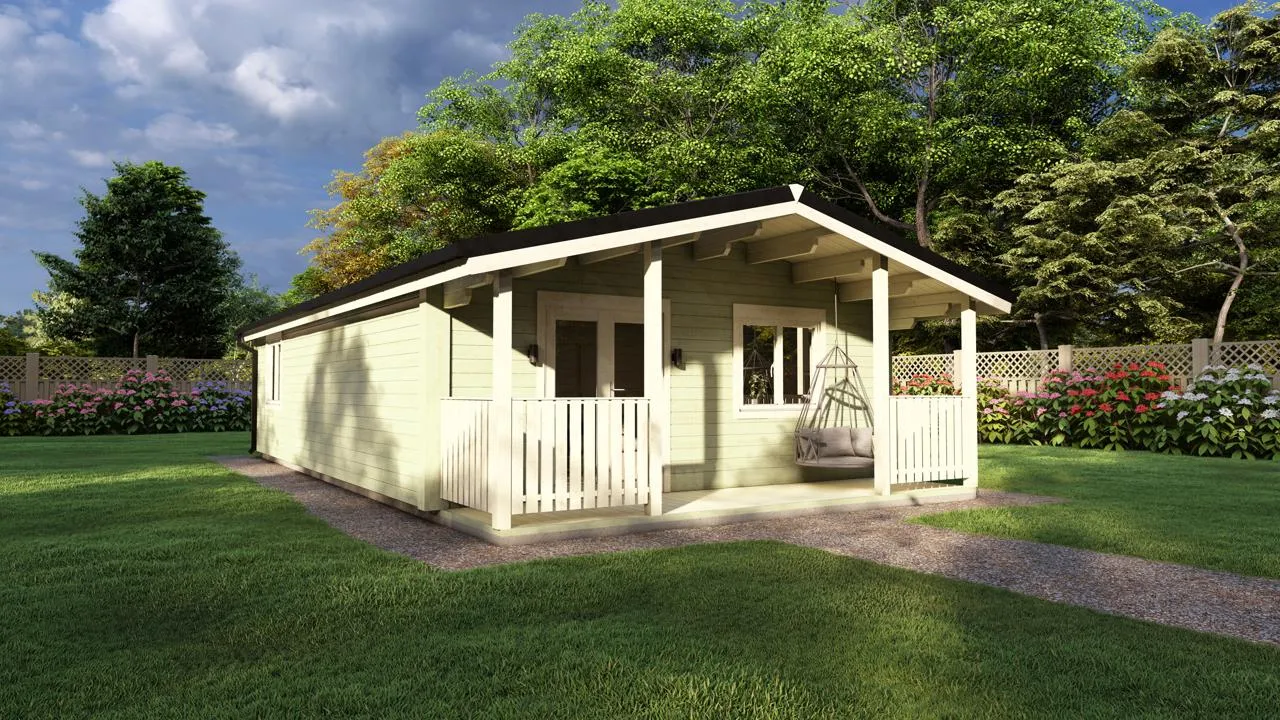 Two Bed A Log Cabin 5.9m x 11m